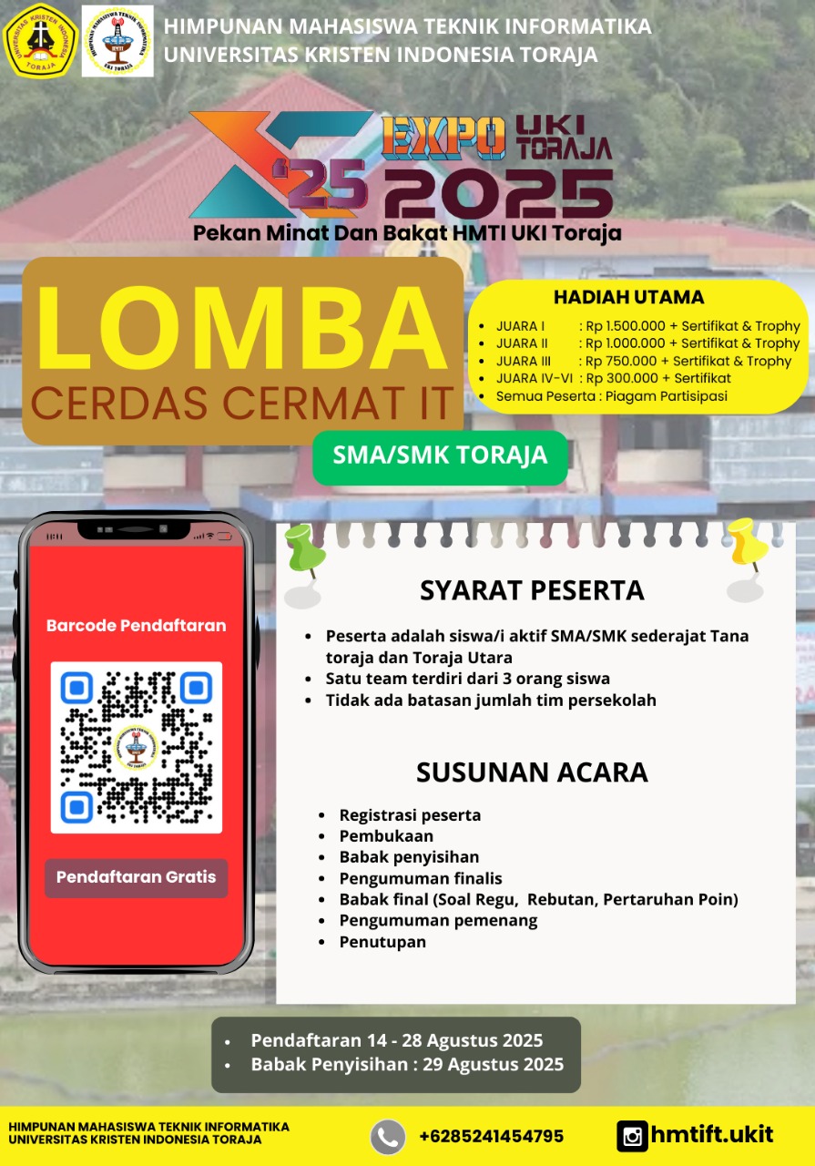 Pekan Minat Dan Bakat HMTI UKI Toraja dalam rangka EXPO UKI TORAJA 2025 